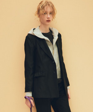 フリルディテールシアー ジャケット