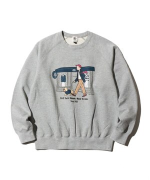  【AaronChang】【UNISEX】ラグランスリーブ スウェット