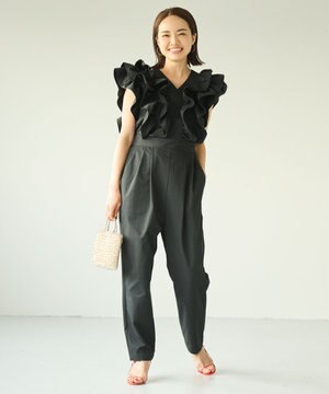  ラッフルフリルオールインワン