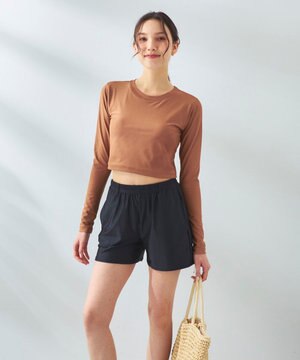  【Ocean Pacific】カップ付きラッシュガード　水着3点セット