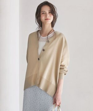  【SLOW/一部店舗限定】コットンポリエステル カーディガン