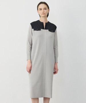 クリアレーヨンストレッチ ニットワンピース