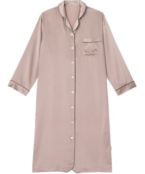  【ネグリジェ】　長袖　シルク　絹100%　吸放湿性　睡眠科学／ワコール　YNX544