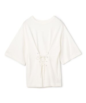  プレーンジャージー 2WAYレースアップトップス