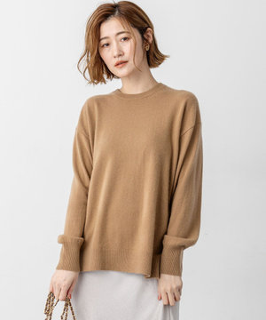 【見上愛さん着用/Oggi・STORY掲載】ピュアカシミヤ クルーネック ニット