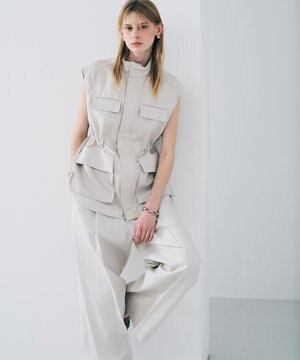  リヨセルライトリネン ミリタリージレ