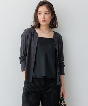  【SLOW/一部店舗限定】シアーツイストシングルジャージー カーディガン