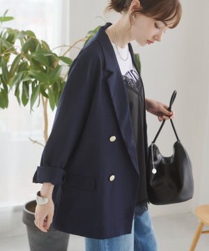  【ANGIE VINTAGE】リネンライクジャケット