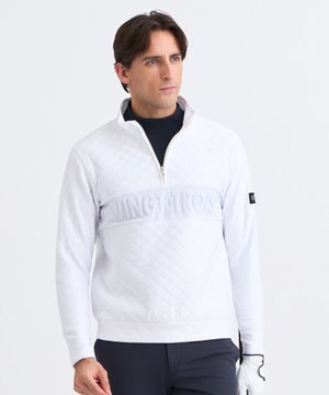  【MEN】ウェーブキルトジャガードプルオーバー