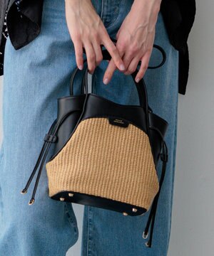  【先行予約】ペーパーライクコンビ ショルダーバッグ (S)