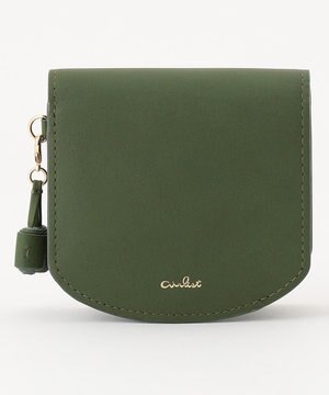  【カラフル・本革】コンパクト二つ折り財布　タッセル　Tassel