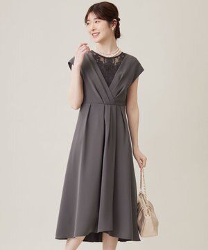  【Lily Calin】カシュクールタック ドレス