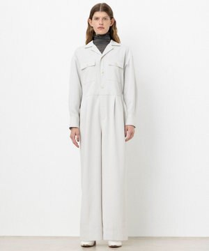  【ReNAVE・洗える/UVカット】スパンポリエステル ジャンプスーツ