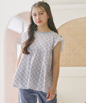  【150-160㎝】 サマーチェックチュニック