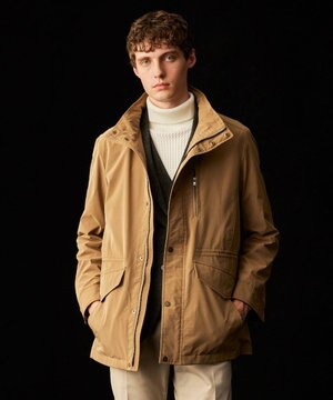  【ストレッチ/撥水/JAPANファブリック】パウダーツイル ブルゾン