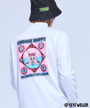 【UNISEX】【コラボアイテム】Yeyeコラボ ロングスリーブモックネックT ゴルフ