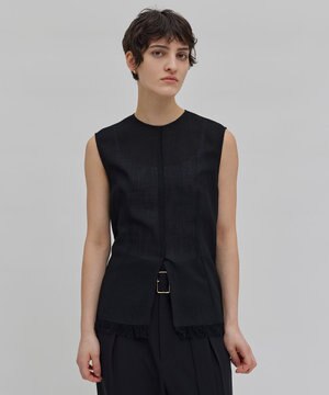  【洗える】CANNET / ノースリーブブラウス