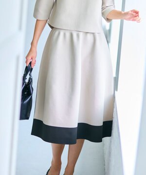  【洗える】ポリエステルホールガーメント スカート