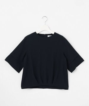  【セットアップ対応・人気素材】Light ジョーゼット クルーネック ブラウス
