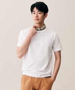  【オーガニックコットン使用・日本製】JOEコットンサッカークルーネック Tシャツ