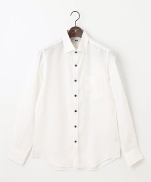  【麻100％・軽い・涼しい】モイスチャーリネン シャツ