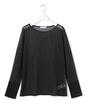  【WEB＆一部店舗限定】SheerSerika ボートネックプルオーバー