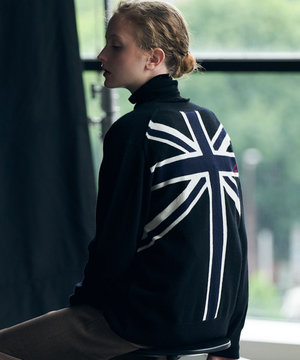  【30th ANNIVERSARY】 カシミヤブレンド ユニオンジャックカーディガン