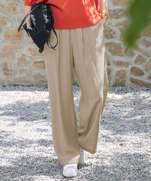 【セットアップ対応】エアリーツイルワイド パンツ