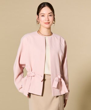  PORDIC / ドロスト付きノーカラージャケット