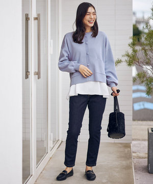  【ウエストゴム】ウルトライージースキニーデニム