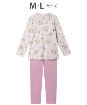  パジャマ 長袖 長ズボン 綿100%(本体) スムース素材 ミントン レディース NDX562 /ワコール