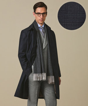  【Zegna/ゼニア】TROFEOラミネートロング ステンカラーコート