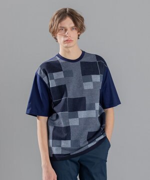  パネルブロック　カットソー