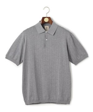  シルクコットン ニットポロシャツ