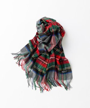 カシミヤ チェック ストール