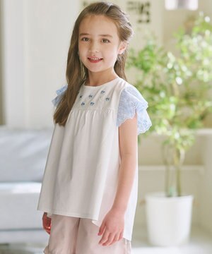  【110-140㎝】 petit fleur エンブロイダリーチュニック