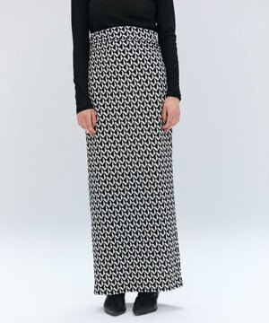  【洗える】MODESTO / ジャージーストレッチIラインロングスカート