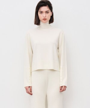  ハイゲージニット タートルトップス