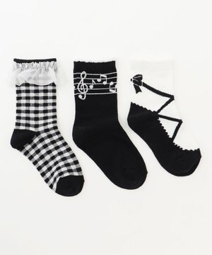  【3点セット】ソックス (スクール)