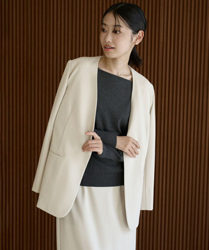 【セレモニー】BEAUTY MOVE ノーカラージャケット