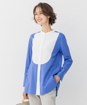  【洗える】ストレッチシャーティング ブザムシャツ