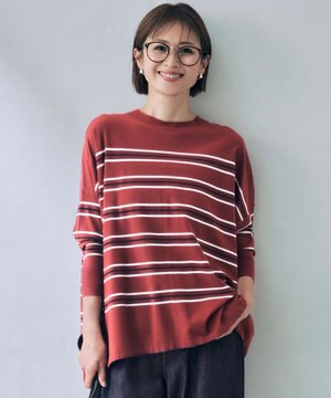  【WEB限定カラーあり】レーヨンストレッチ ニットT