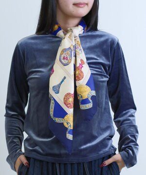  【伝統横濱スカーフ】香水瓶   大判 シルクツイル スカーフ