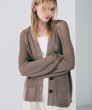  メッシュニット カーディガン