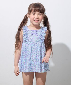  小花柄 セパレート水着