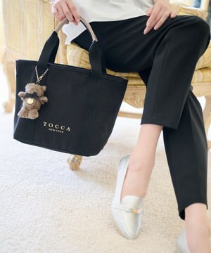  【ぬいぐるみチャーム付き】TOCCA AMICO CANVAS TOTE キャンバストート