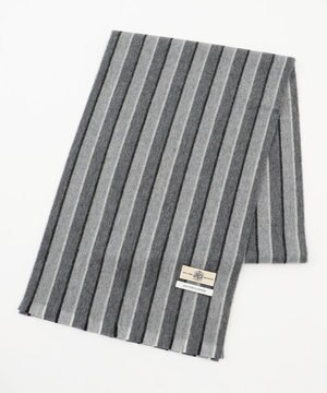  カシミヤマフラー レジメンタルストライプ