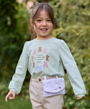 総柄刺繍 移動ポケット