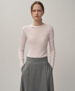  TENCEL SILK CIRCULER RIB | クルー＆クルーレイヤード