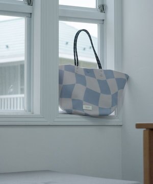  【軽くて丈夫】FLOW ブロックチェック バッグ